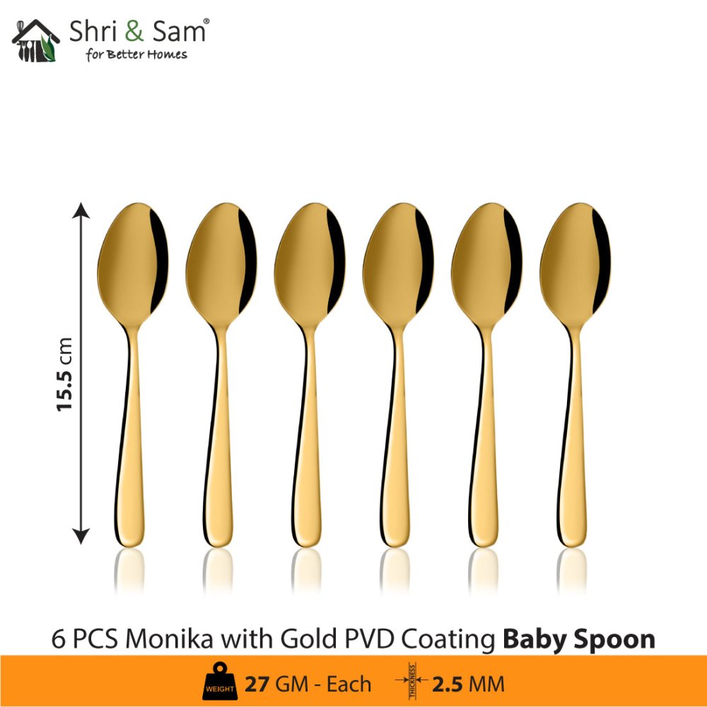 Stainless Steel Monika Cutlery with Gold PVD Coating