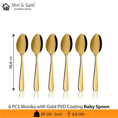 Stainless Steel Monika Cutlery with Gold PVD Coating