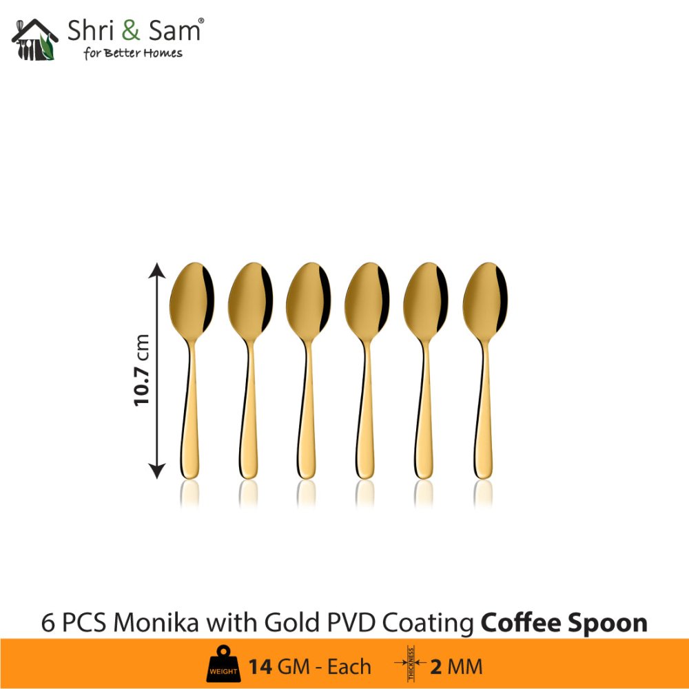 Stainless Steel Monika Cutlery with Gold PVD Coating