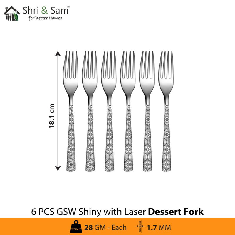 Stainless Steel Cutlery with Laser GSW Shiny