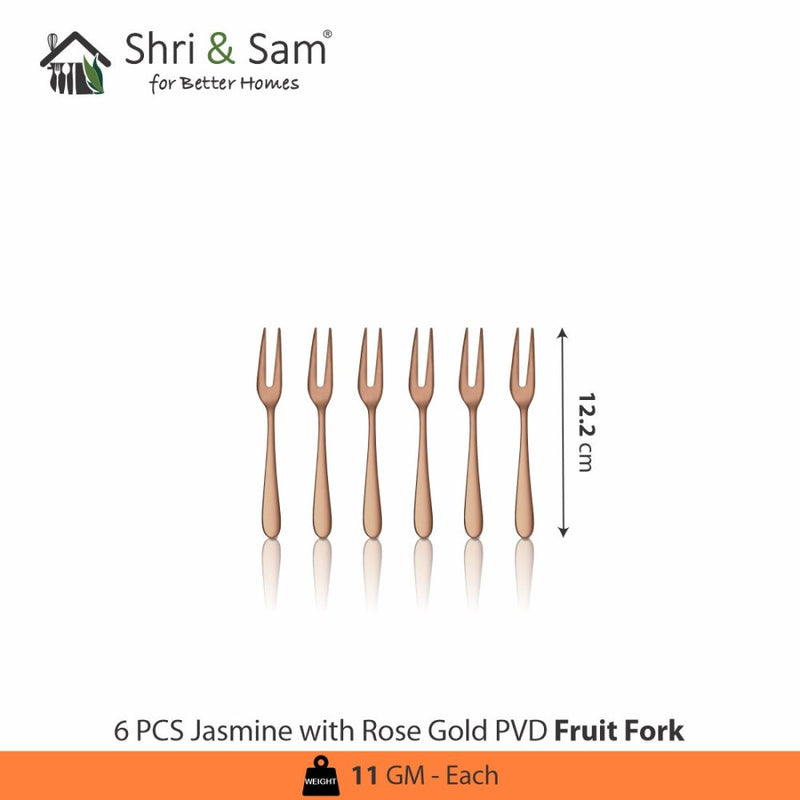 Stainless Steel Cutlery with Rose Gold PVD Coating Jasmine