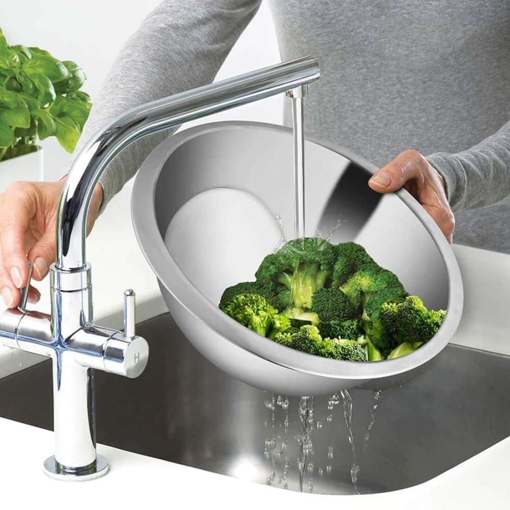 Stainless Steel Food Strainer or Perforated Bowl Elis