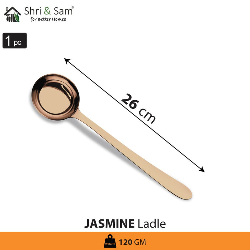 Stainless Steel Ladle with Rose Gold PVD Coating Jasmine