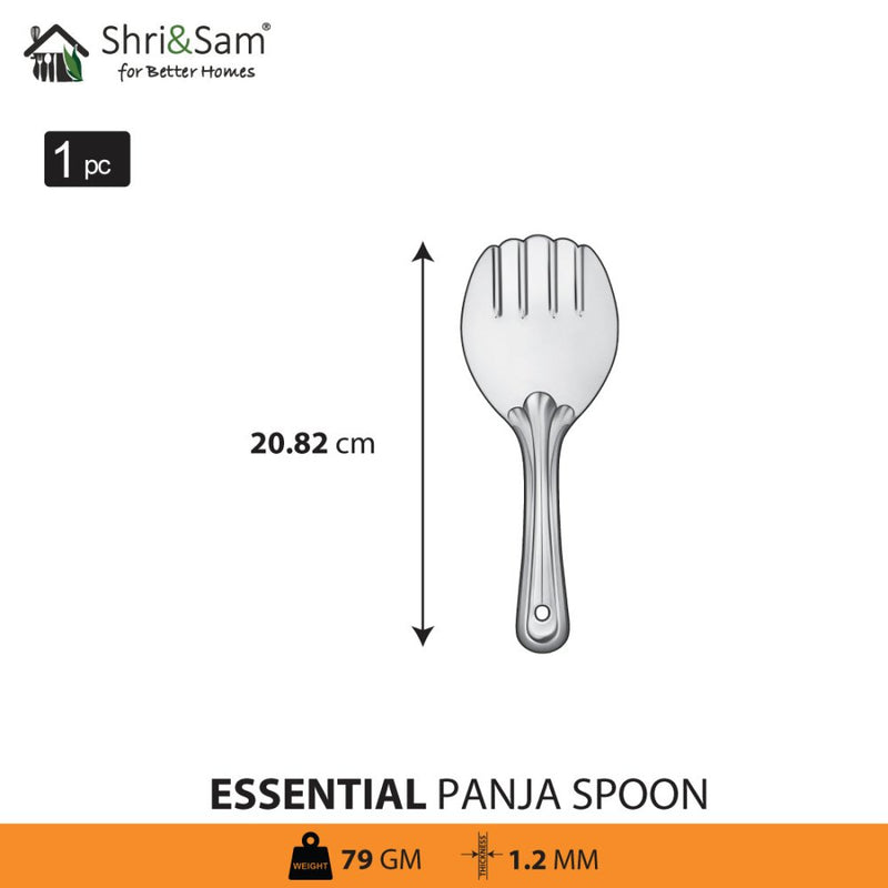 Stainless Steel Panja Spoon Essential
