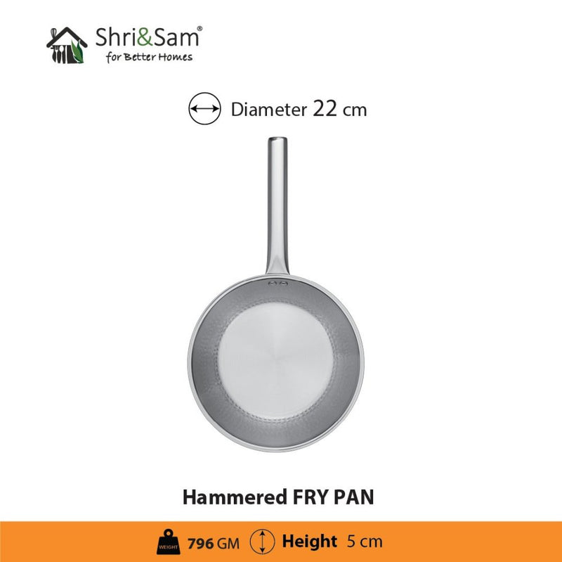 Stainless Steel Triply Hammered Cookware Set of 3 PCS
