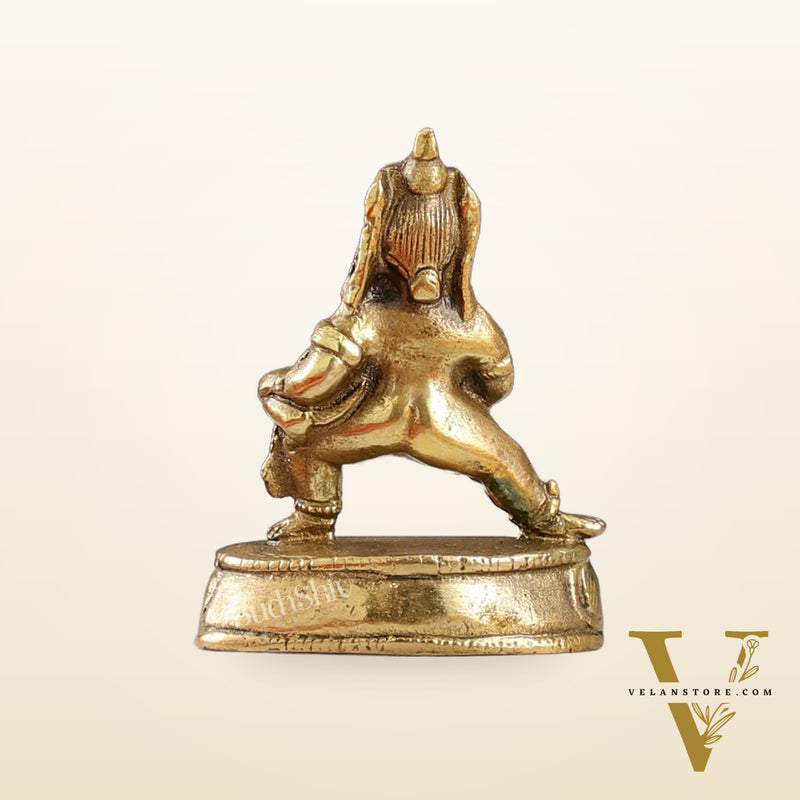 Standing Kubera Brass Idol | Wealth God | 3" Height