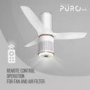 HAVELLS STEALTH PURO AIR with 1 Year Warranty 1250 mm Ceiling Fan (Pearl White LT. Copper | Pack of 1)