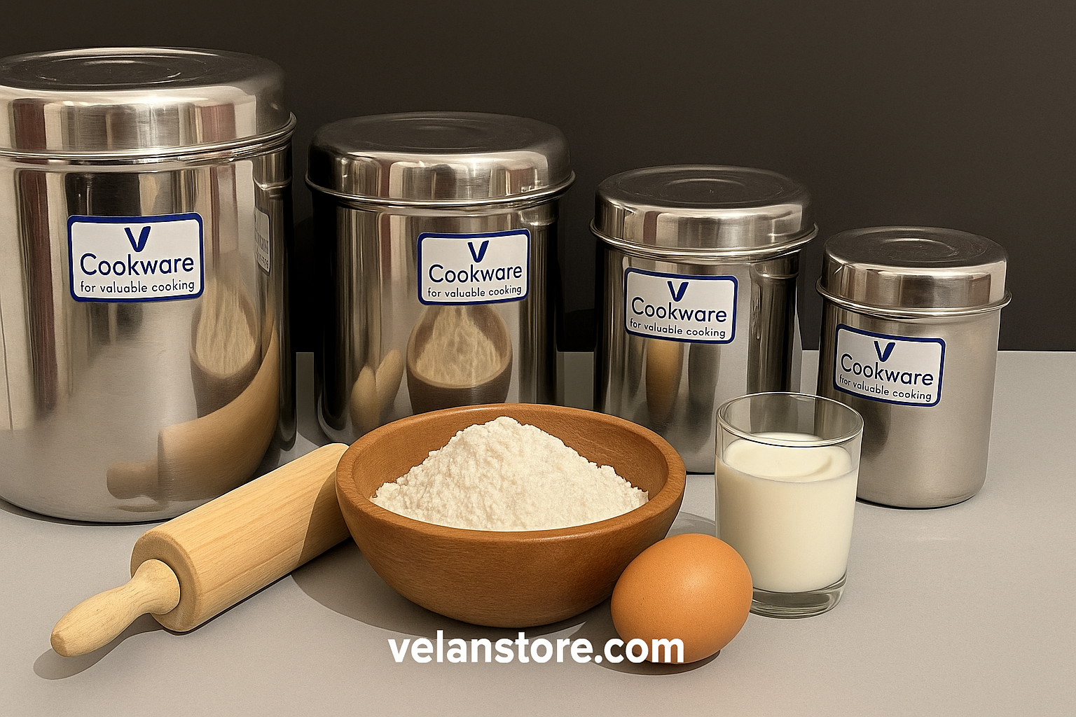 Vcookware Stainless Steel Stackable Food Storage Containers