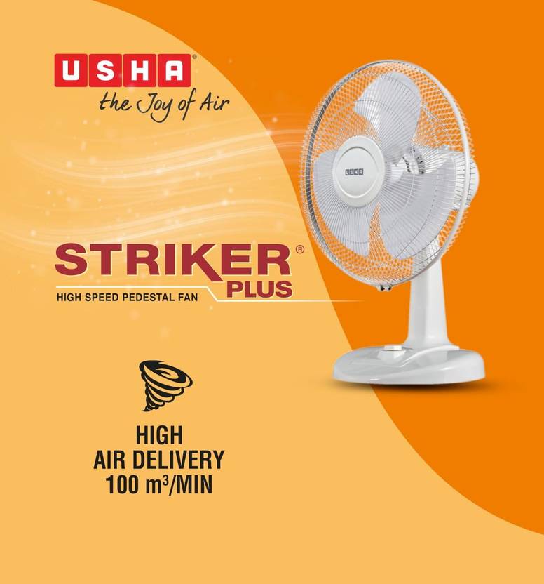 USHA Striker Hi Speed 400mm Table Fan-2