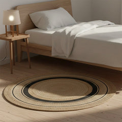 Modern Jute Stripe Delight Rug