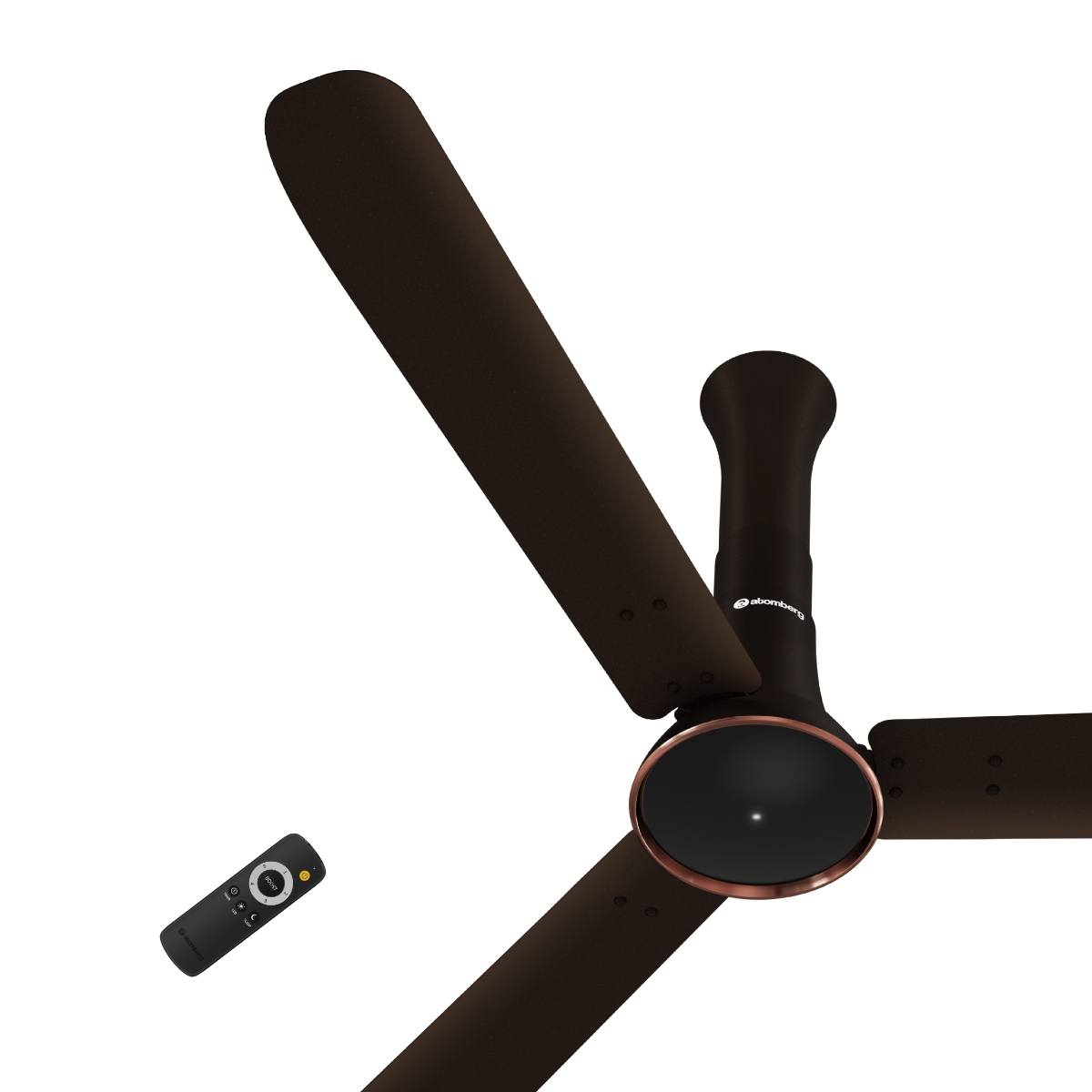 atomberg Studio Ventra 1250mm BLDC Ceiling Fan with Remote | BEE 5-Star | Advance Air+ Technology | 250 CMM Air Delivery | LED Indicator | Low Noise | 5 Year Warranty (Blaze Brown)