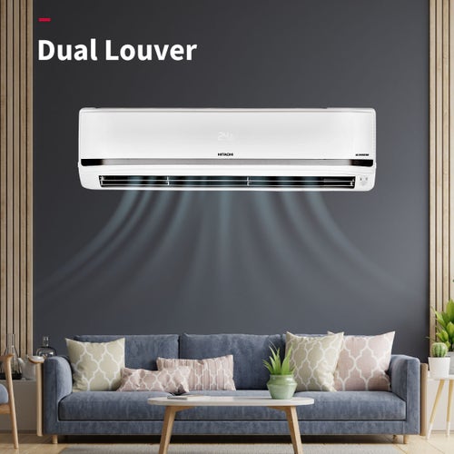 Hitachi 1.5 Ton 4 Star Inverter Heavy Duty Split AC | Wi-Fi Enabled | 100% Copper | ice Clean Technology | 4 Way Swing | Xpandable+ (Yoshi 5700XXL,Y518PCAISL2 | White) 2025 Model