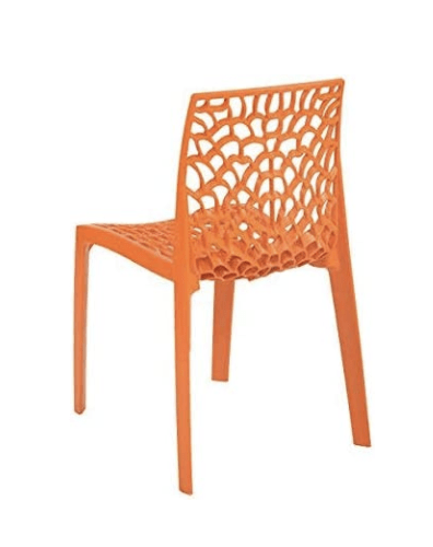 உச்ச வலை பிளாஸ்டிக் நாற்காலி (ஆரஞ்சு)(1) 