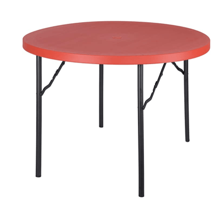 சுப்ரீம் டிஸ்க் ப்ளோ மோல்டட் காபி டேபிள் (கோக் ரெட்) 