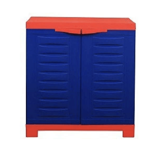 Supreme Fusion 1 Plastic Cupboard (Finish Color - Blue and Red)-1