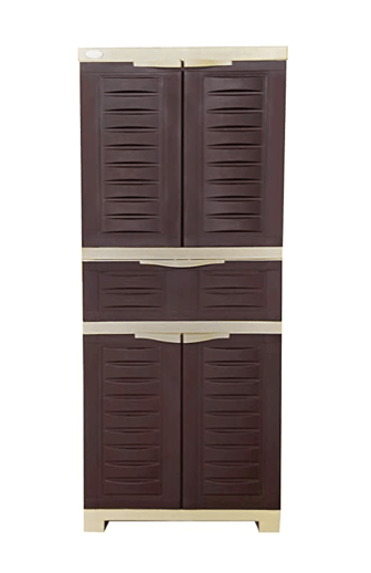 சுப்ரீம் ஃப்யூஷன்-02 MDR சென்டர் டிராயர் ஸ்டோரேஜ் கப்போர்டு, பிரவுன் &amp; பீஜ் 