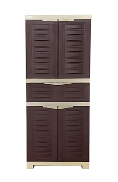 Supreme Fusion-02 MDR Center Drawer Storage Cupboard,Brown&amp;Beige-1