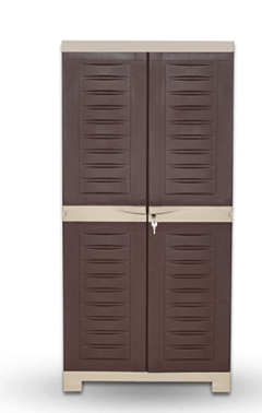 Supreme Fusion Plastic Shoe Rack for Home (Medium Size, Globus Brown &amp; Dark Beige)-1