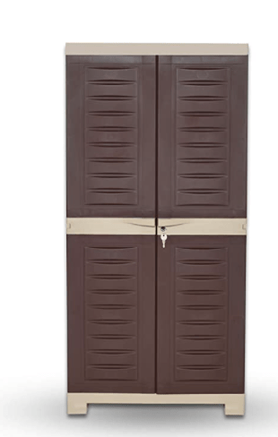 Supreme Fusion Plastic Shoe Rack for Home (Medium Size, Globus Brown &amp; Dark Beige)-1