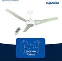 Superfan Super Q with 5 Year Warranty BLDC Motor with Remote 1200 mm Ceiling Fan (5 Star | Meadow Wind | Pack of 1)