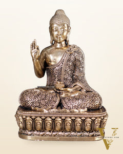 Superfine Brass Blessing Buddha Statue – 6 inch