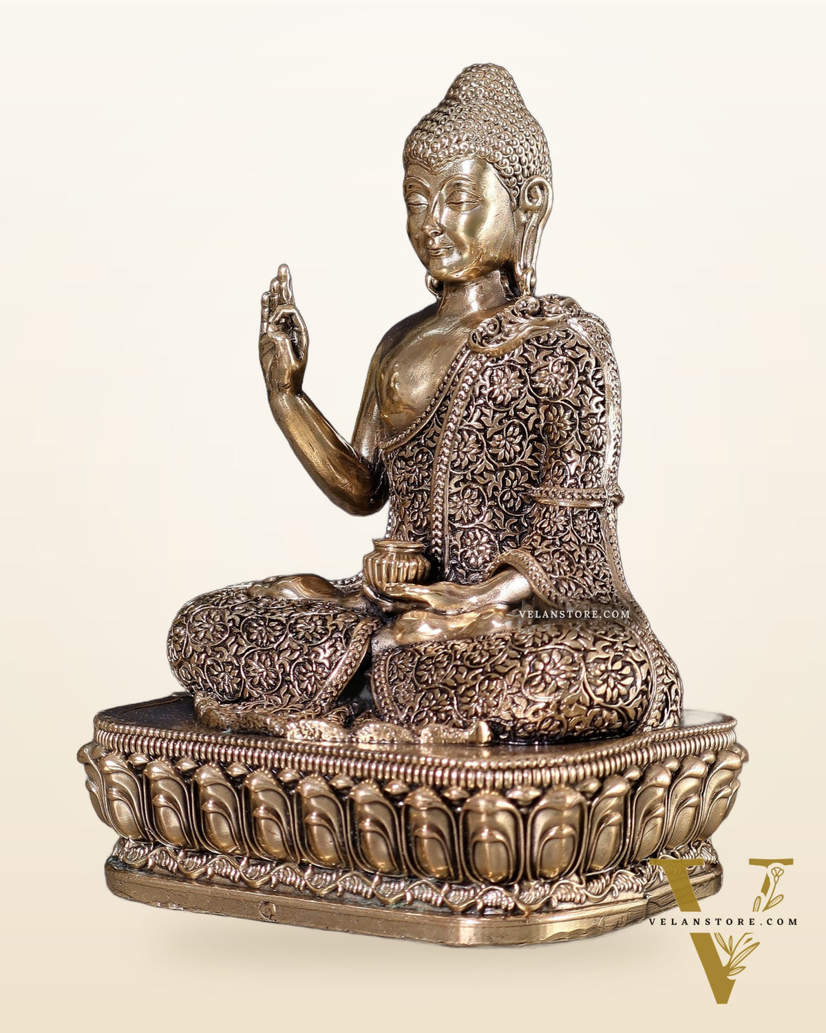 Superfine Brass Blessing Buddha Statue – 6 inch