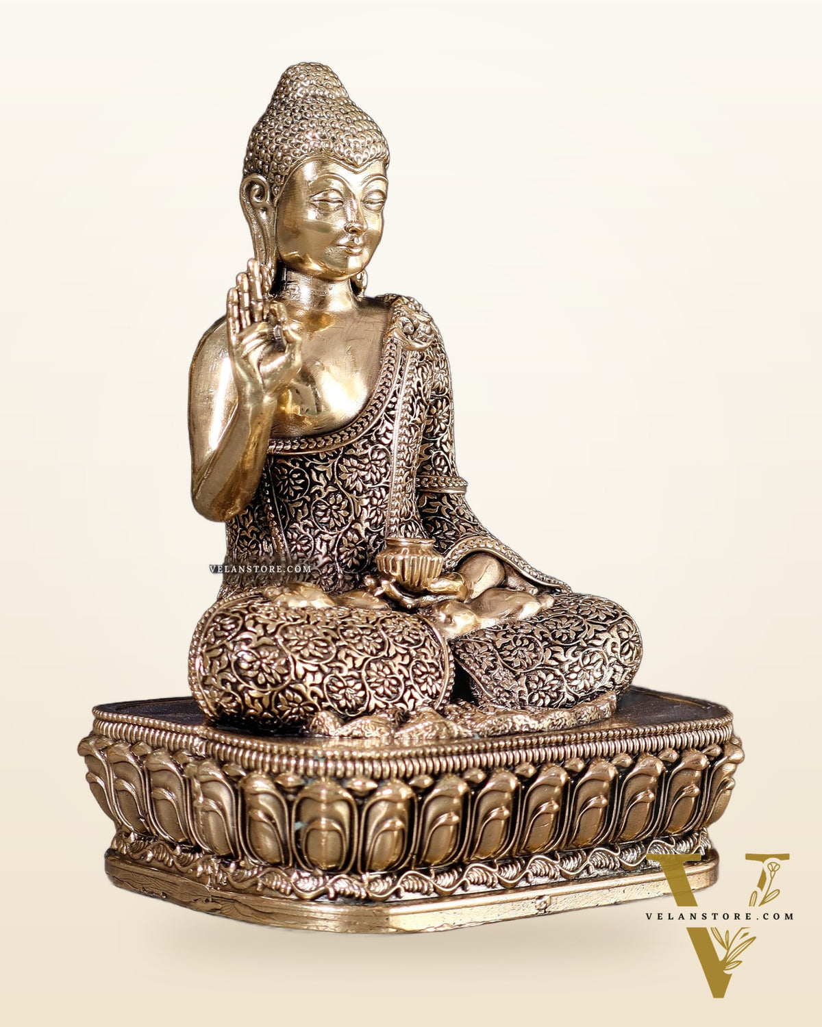 Superfine Brass Blessing Buddha Statue – 6 inch