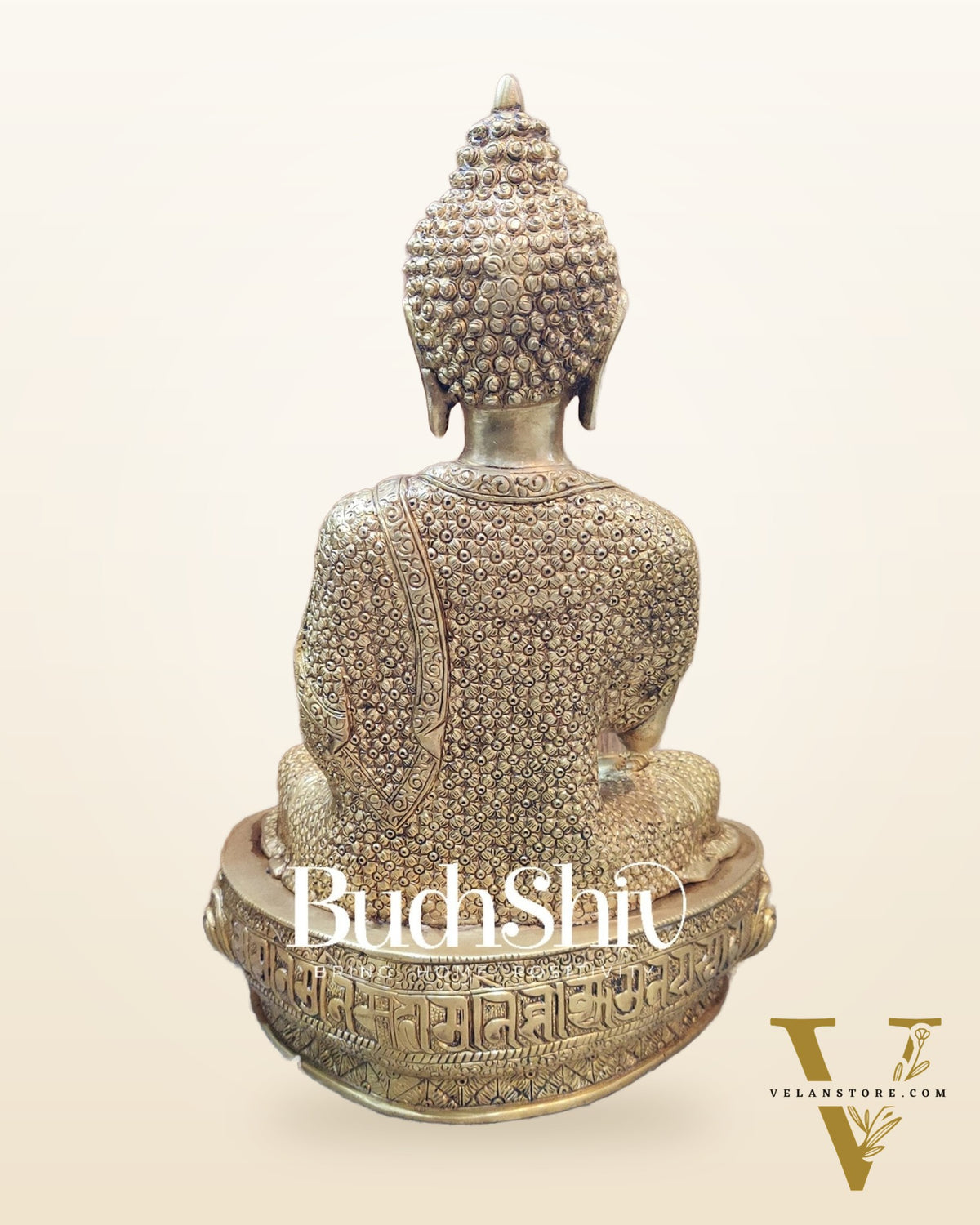 Superfine Brass Buddha Statue | Abhaya Mudra | 16 inches