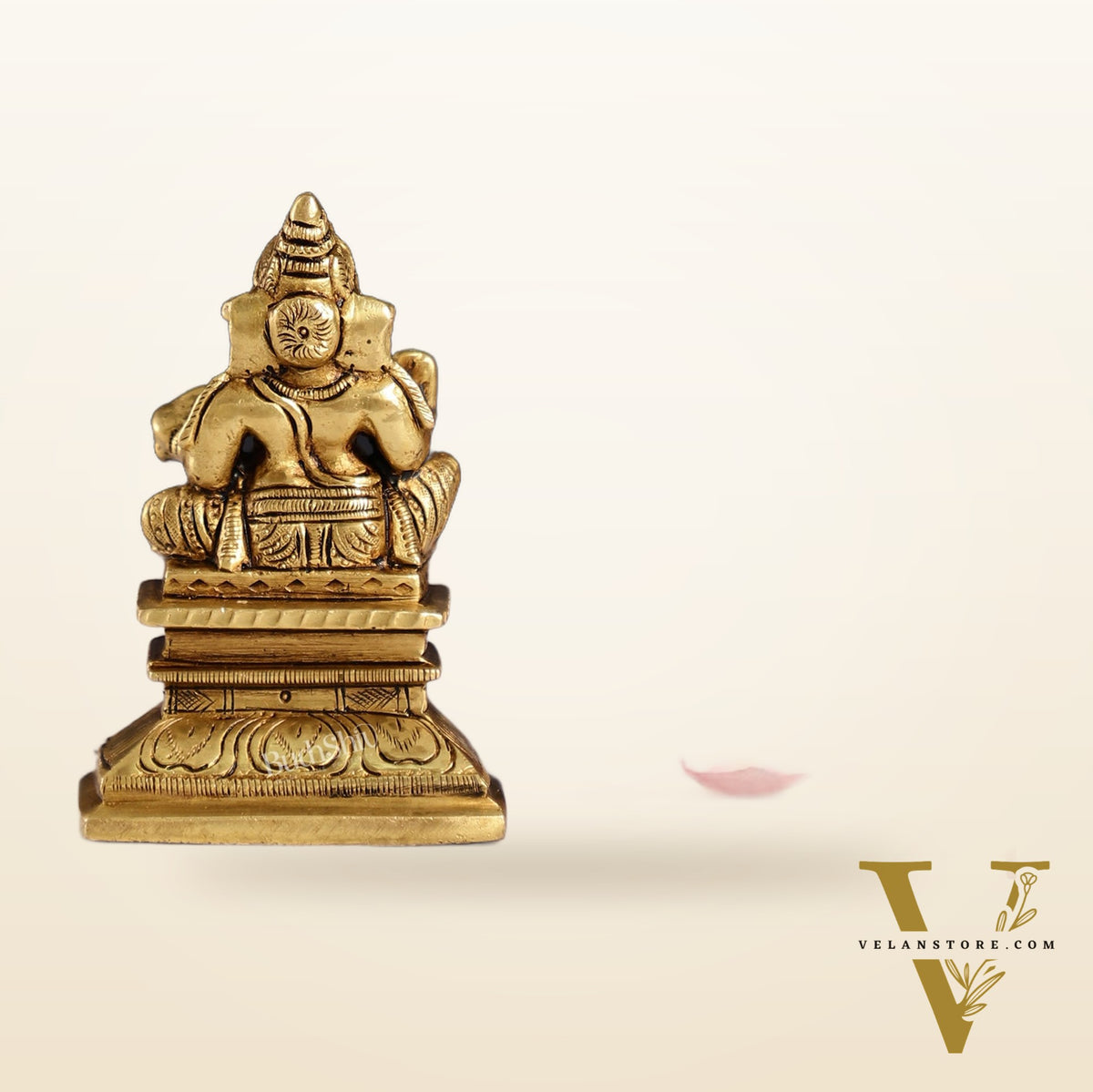 Superfine Brass Chola Ganesh Idol | Height 4 inch