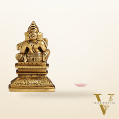 Superfine Brass Chola Ganesh Idol | Height 4 inch