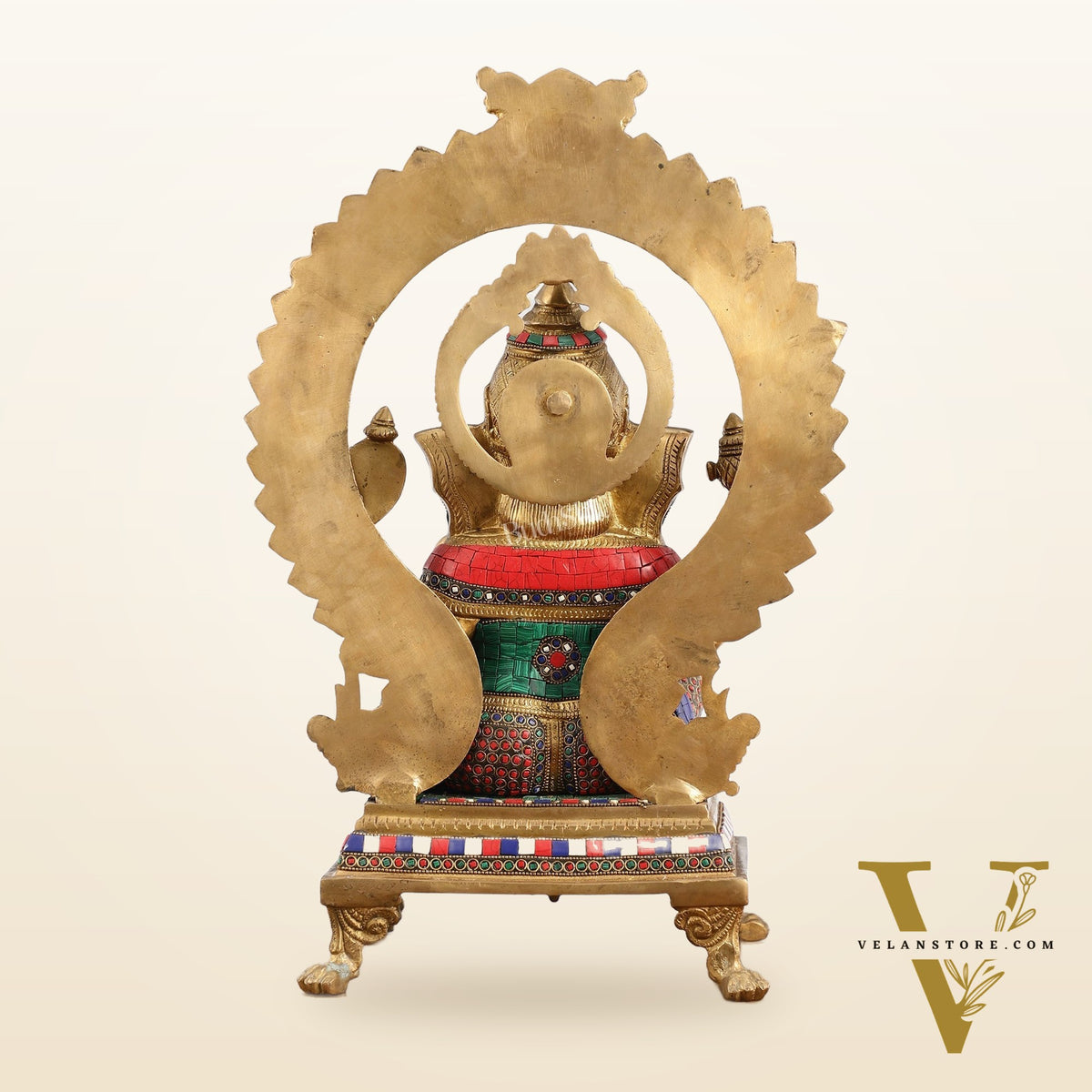Superfine Brass Ganapathi Statue - 20x13x10 Inch