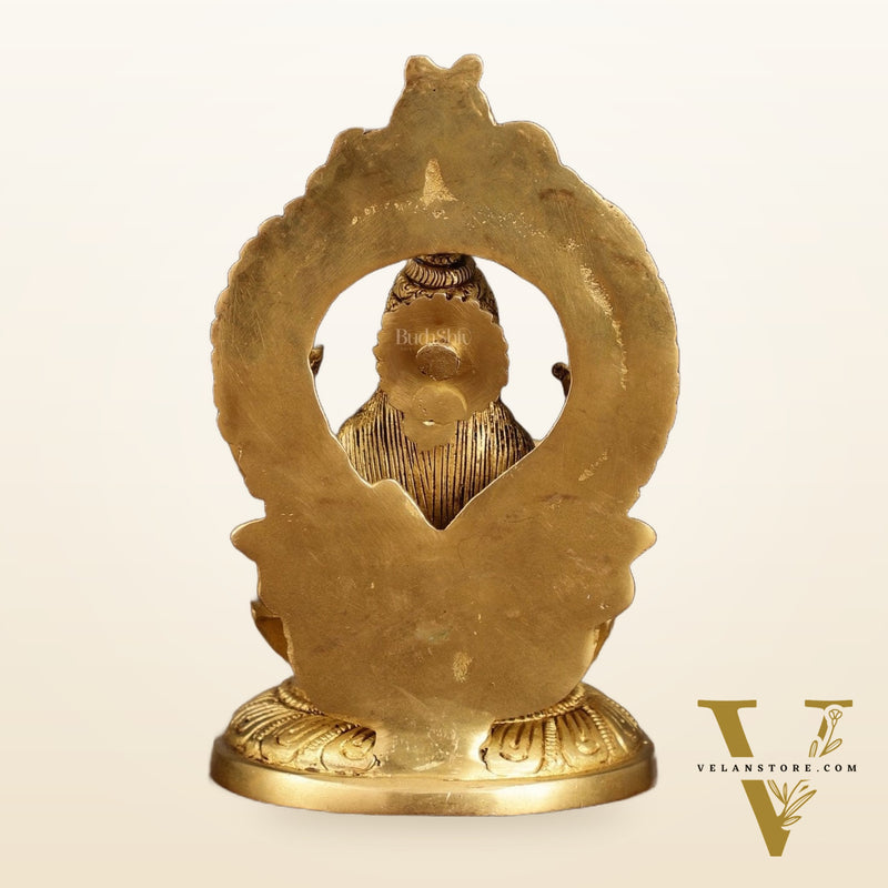 Superfine Brass Ganesh Lakshmi Idol Pair | 5.5 Inch Height