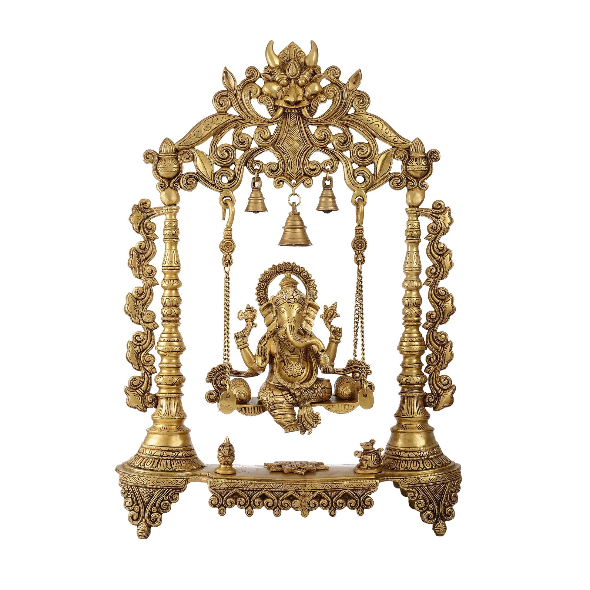 Superfine Brass Ganesha Swing jhoola - 26 inch large