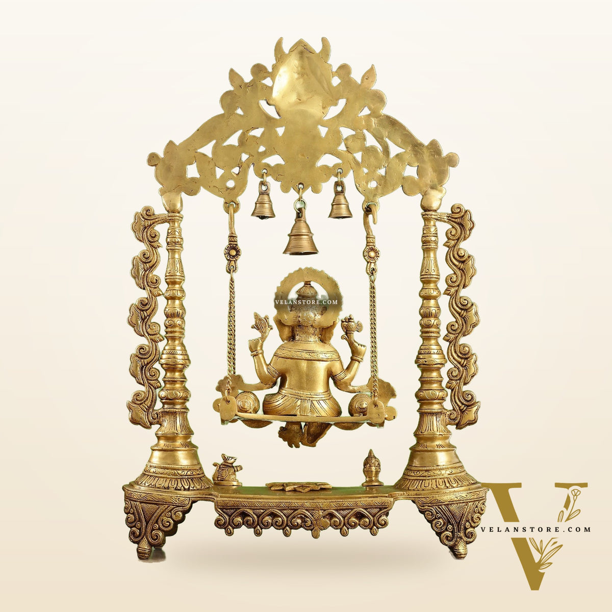 Superfine Brass Ganesha Swing jhoola - 26 inch large
