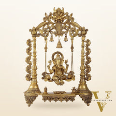 Superfine Brass Ganesha Swing jhoola - 26 inch large