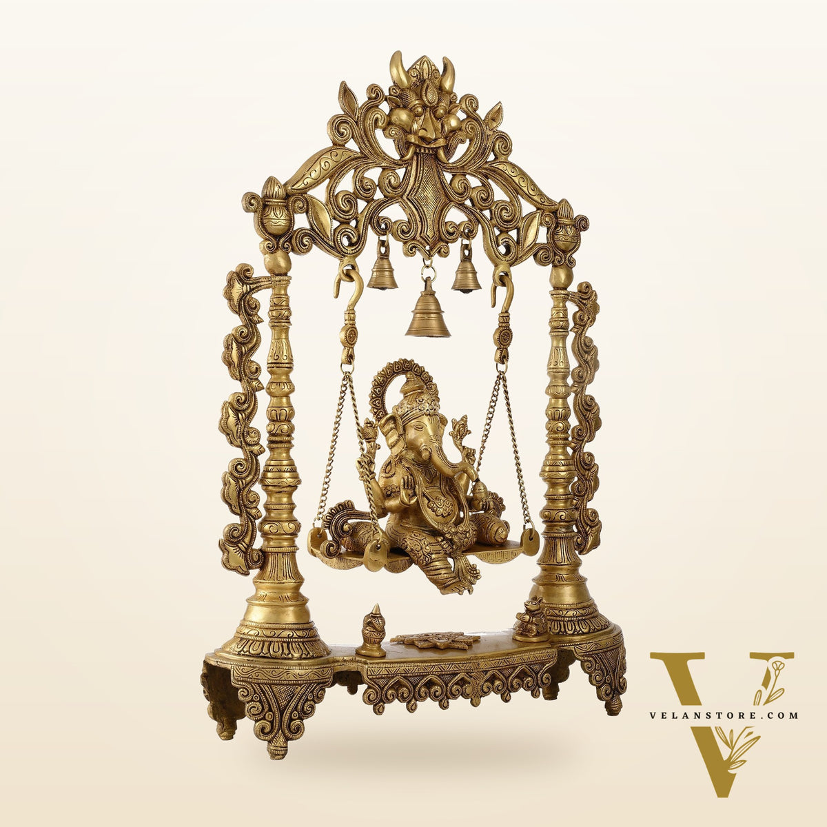Superfine Brass Ganesha Swing jhoola - 26 inch large