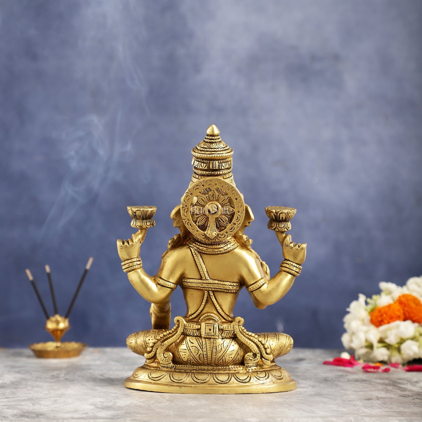 Superfine Brass Goddess Lakshmi Idol Statue Murti 11 inch
