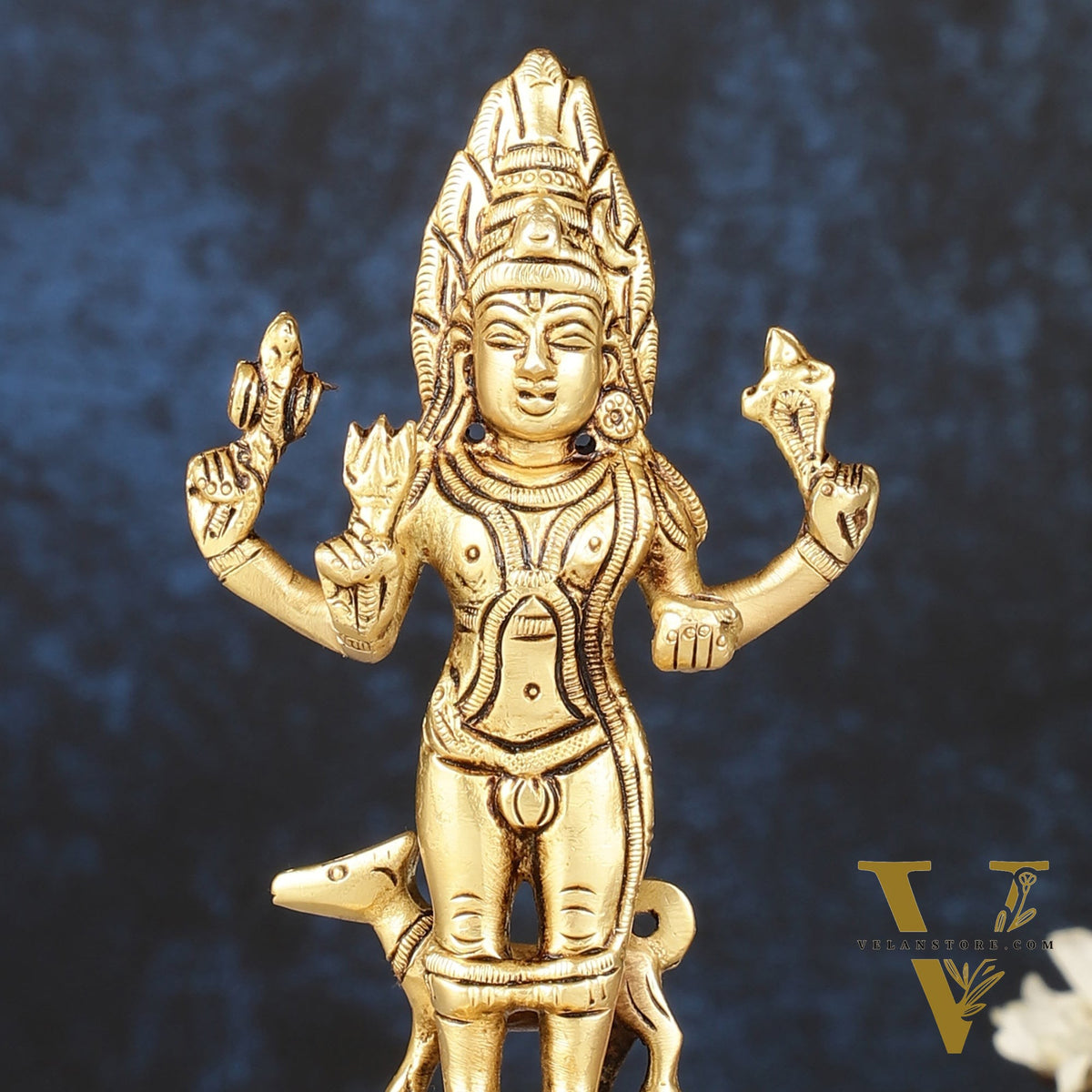 Superfine Brass Kaal Bhairav Idol - 6.5