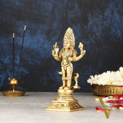 Superfine Brass Kaal Bhairav Idol - 6.5