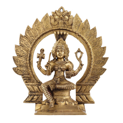 Superfine Brass Karmari Mariamman Idol with Prabhavali | Height 15 inch