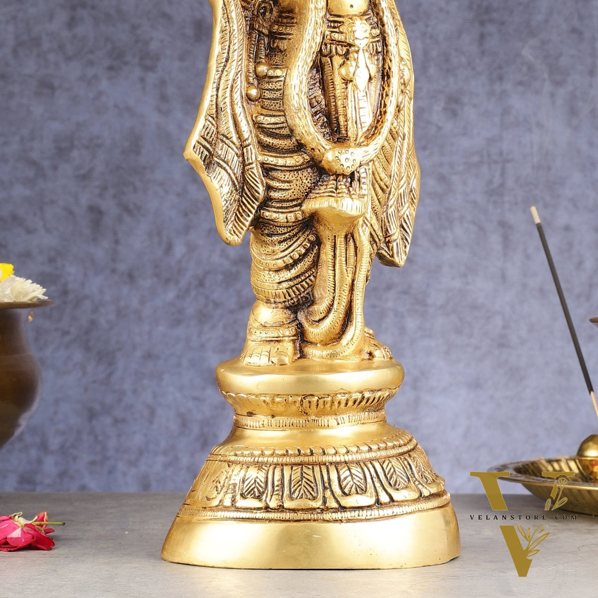 Superfine Brass Krishna Idol - 18 Inch