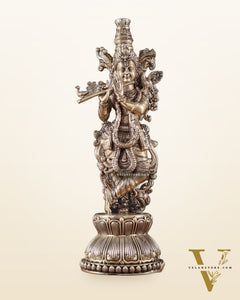 Superfine Brass Krishna Idol – 9” Height |