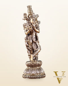 Superfine Brass Krishna Idol – 9” Height |