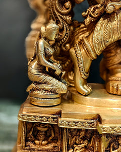Superfine Brass Krishna Statue with Arch 32"