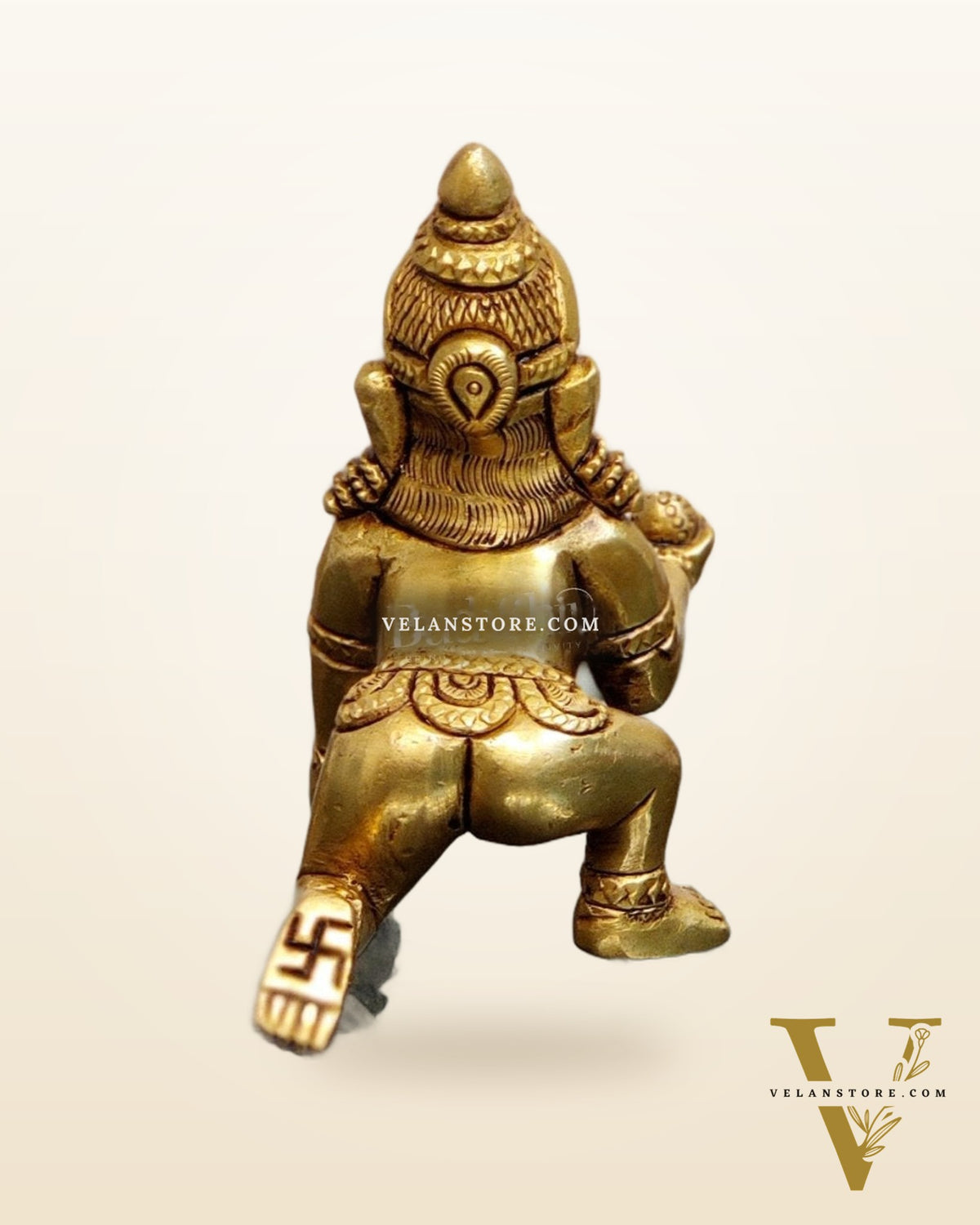 Superfine Brass Ladoo Gopal Krishna Idol | Baby Form | Height 3 inch