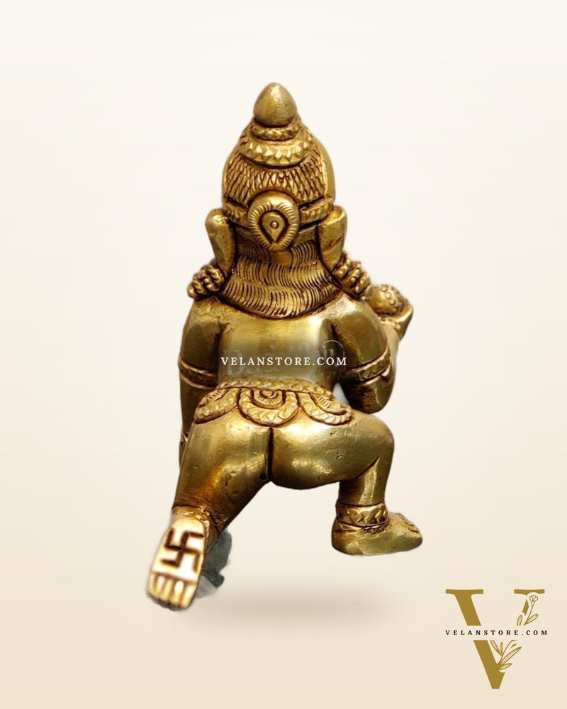 Superfine Brass Ladoo Gopal Krishna Idol | Baby Form | Height 3 inch