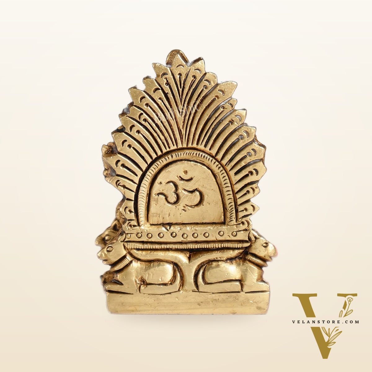 Superfine Brass lal bagh ka raja Ganesha Idol | Height 3.5 inch