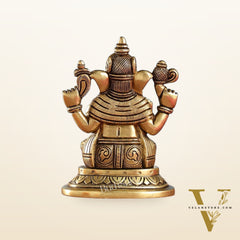 Superfine Brass Lord Ganesha Idol | Height 5 inch