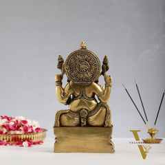 Superfine Brass Lord Ganesha Murti - 12 inch