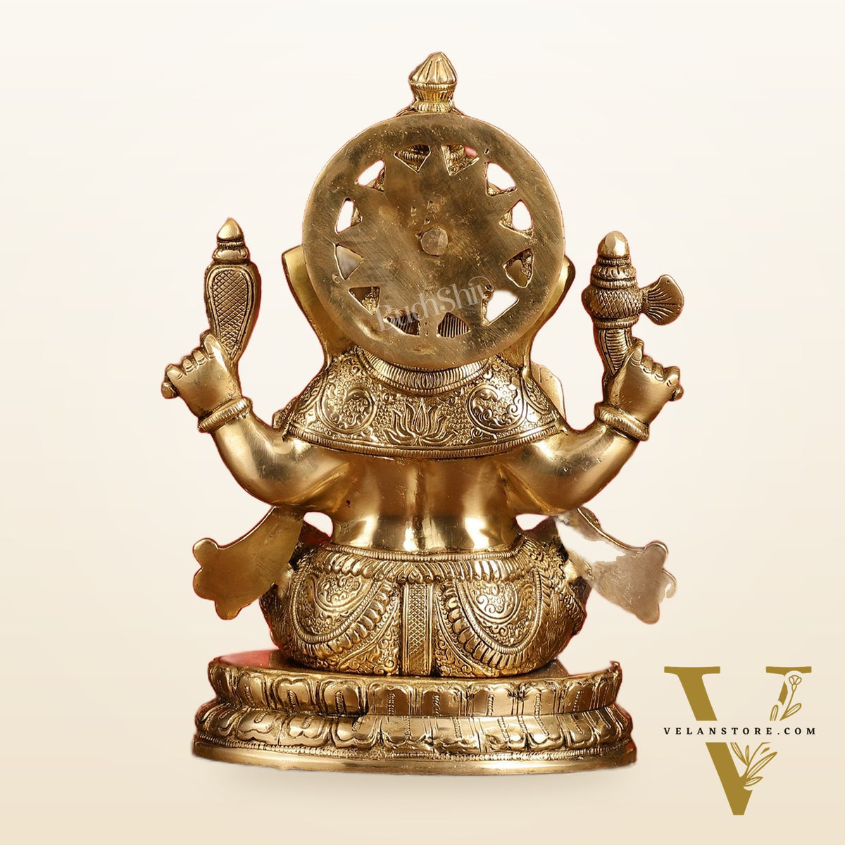 Superfine Brass Lord Ganesha Statue - 12.5 Inch